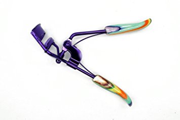 Yeshan Stainless Steel Mackup Tools Lash Curler,Nature Curl Style Cute Curl Eyelash Curlers,With 1 Free Silicone Refill, Purple Color