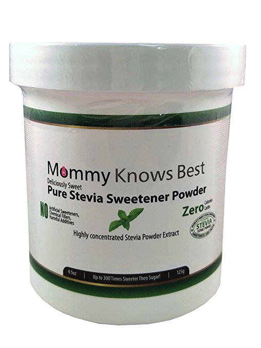 Pure Stevia Powder Extract Sweetener - Zero Calorie Sugar Substitute - Completely Free of Artificial Ingredients