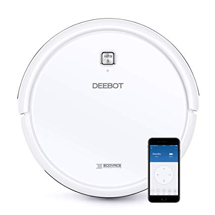 DEEBOT N79W  Robotic Vacuum Cleaner with Max Power Suction, Up to 120 min Runtime, Hard Floors & Carpets, Works with Alexa, App Controls, Quiet, 2-Year Warranty