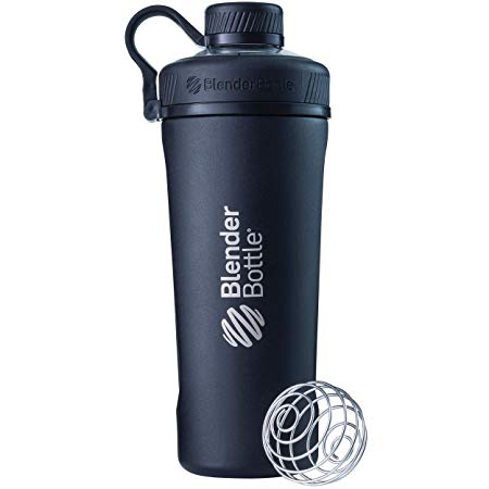 BlenderBottle Radian Insulated Stainless Steel Shaker Bottle, Matte Black, 26-Ounce - C02090