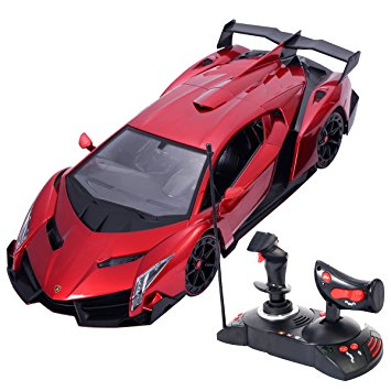 Goplus® New 1/14 Radio Remote Control RC Car Lamborghini Veneno Electric Sport Red Kids Toy