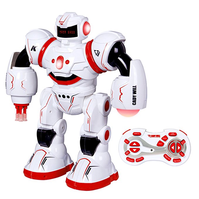 SGILE Programmable Robot with Three Control Modes and Motion Sensing Technologies, CADY WILL Humanoid Interactive Fighting Dancing RC Robotics Toys, Gift for Kids Childrens, Red