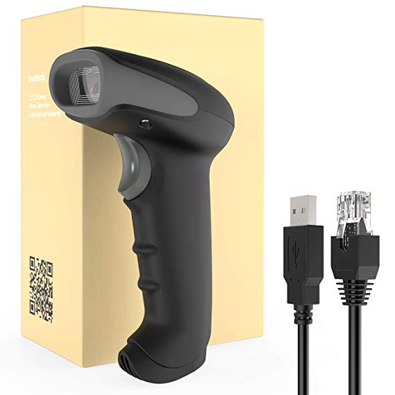 Barcode Scanner 2D, 2D Imager, USB Wired 2D Screen Barcode Reader, Inateck BS02001