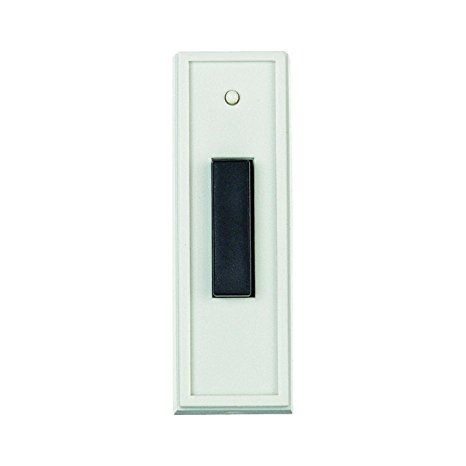 Carlon Lamson & Sessons RC3301 White With Black Doorbell Transmitter Button