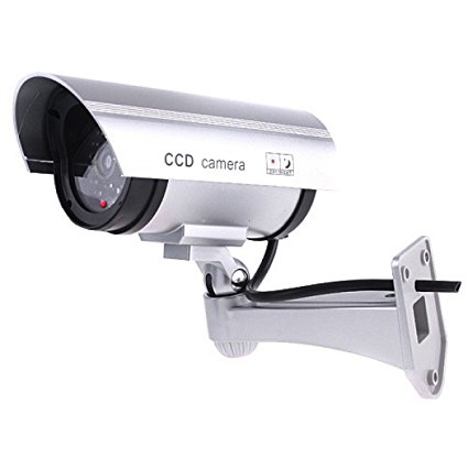 BoxCave Outdoor Fake Dummy Security Camera with Blinking Light