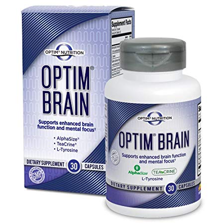 Optim Nutrition Optim Brain Nootropic For Mental Clarity, Focus and Energy (30 caps)