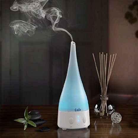 Calily8482 Tower Ultrasonic Essential Oil Diffuser Aromatherapy with Soothing and Relaxing Multi-Color LED Light - Perfect for Home Office Spa Etc