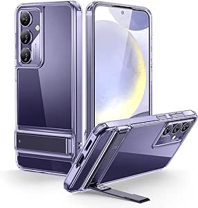 ESR for Samsung Galaxy S24 Case, Kickstand S24 Cover with 3 Stand Modes, Military-Grade Drop Protection, Shockproof Slim Phone Case with Patented Kickstand, S24 Cover with Stand, Boost Series, Purple