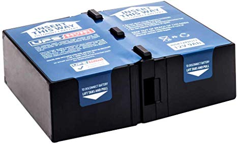 New RBC124 Battery Pack for APC Power Saving Back-UPS PRO 1500 VA 120v BR1500G Compatible Replacement by UPSBatteryCenter