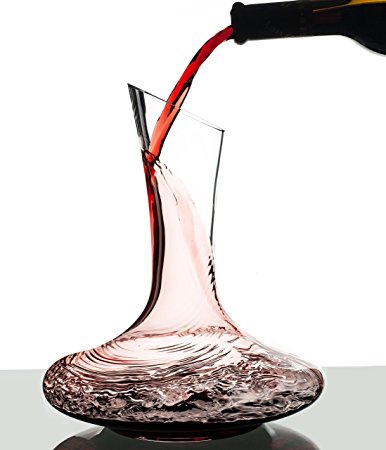 Wine Decanter, EraVino Premium Wine Decanter - Mouth Blown Crystal Glass Wine Decanter