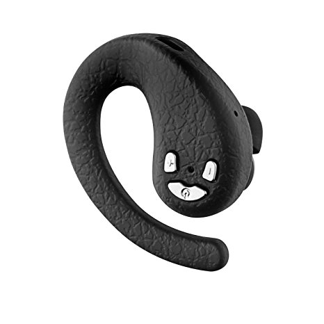 AUKEY Bluetooth Headset Mono Stereo Wireless Earpiece with Microphone, Earhook in Ear Design, Compatible with Smartphones, Laptops and Other Devices (EP-B9, Black)