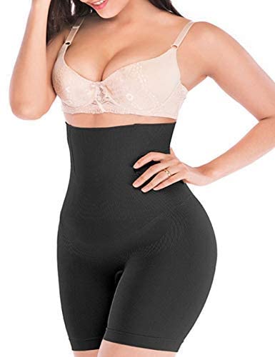 High Waisted Shapewear Power Shorts Waist Underwear Tummy Control Body Shaper Panties Mid Thigh Butt Lifter Bodysuit