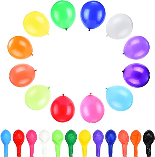 Balloons Rainbow Set, NuLink 120 PCS Assorted Colors 12 Inches Latex Balloons, Thickened Balloons for Birthday, Wedding, Restaurants, Anniversary Party Supplies and Balloon Arch Garland Balloons Decoration