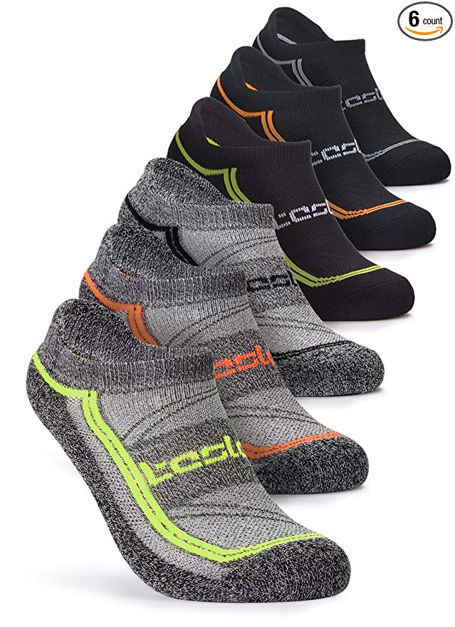 Tesla Men's 6-Pairs Athletic Sports Socks MZS Series