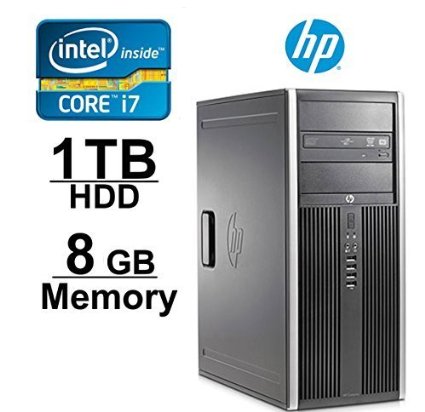 HP Elite 8200 i7 Workstation Computer- Core i7 3.4GHZ - NEW 1TB with 2 YEAR WARRANTY on HDD- 8GB RAM - WIFI - Windows 7 Pro 64-Bit- Refurbished