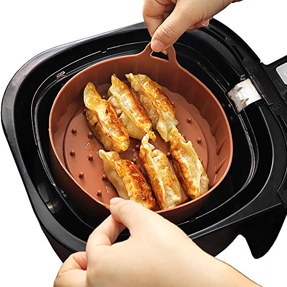 Balsang Air Fryer Silicone Pot (Replacement for Paper Liners, No More Harsh Cleaning Basket After Using the Air fryer, FDA Approved Food Safe Silicone Material, Patent pending Air Fryer Accessory)