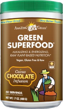 Amazing Grass Green SuperFood Chocolate, 60 Servings, 17 Ounce