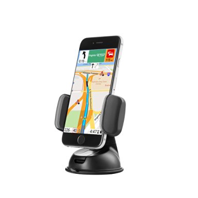 Zilu Car Phone Mount, Cell Phone Holder for Dashboard and Windshield, Car Accessories for iPhone Samsung Galaxy and More-Retail Packaging