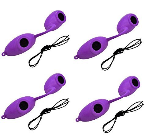 EVO FLEX Sunnies Flexible Tanning Bed Goggles Eye Protection UV Glasses 4 Pack (Purple)