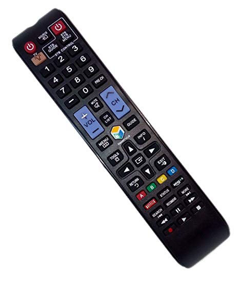 Replaced Remote Control Compatible for Samsung UN55F9000AF UN50F5500 UN50F6300 UN85S9AFXZA UN50F6300AF UN40F5500AF TV