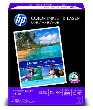 HP Color Inkjet Paper, 97 Brightness, 8.5 x 11 Inches, 500 Sheets (20200-0)