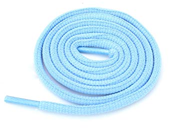 Oval Athletic Shoelaces 1/4 Thick Solid Colors for All Shoes Several Lengths