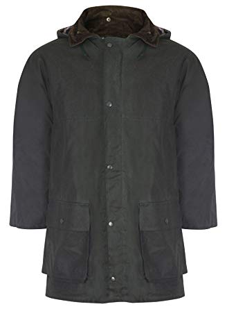 Country Leisure Wear British Quilted Wax Rain Jacket