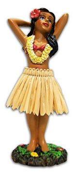 Hula Girl Posing Mini Dashboard Doll 44