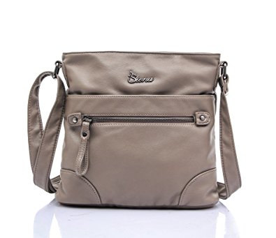 Siena Ultra Soft Lambskin Leatherette Crossbody Messenger Bag MS001