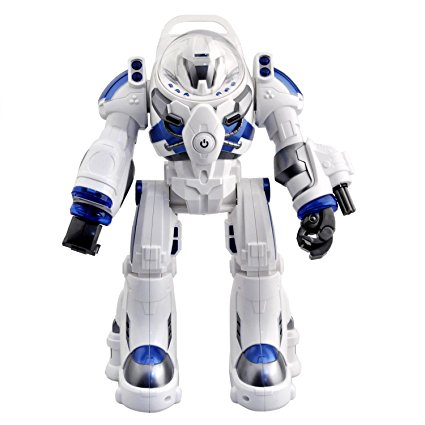 TOYEN GordVE Spaceman RC Robot With Shoots Soft Rubber Missiles, Flashing Lights and Sound, Walking Talking and Dancing