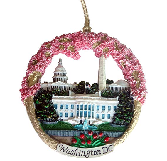 President Souvenirs Christmas Ornament/Washington DC Monuments Ceramic