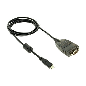 Gearmo USB C to Serial RS232 Adapter with LED Indicators USB 2.0