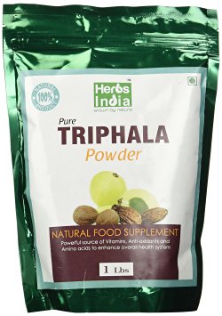 Herbs India - Triphala Powder 16 Oz 1lb. 100% Pure and Natural.