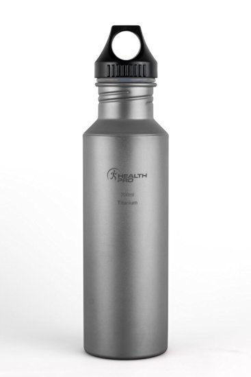 Healthpro Titanium Lightweight Super Strong BPA-Free Water Bottle (24-Ounce)