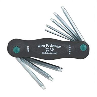 Wiha 36398 Standard Torx Pocketstar Foldout, 8-Piece