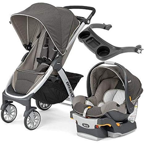 Chicco - Bravo Stroller Trio System with Child s Tray- Papyrus