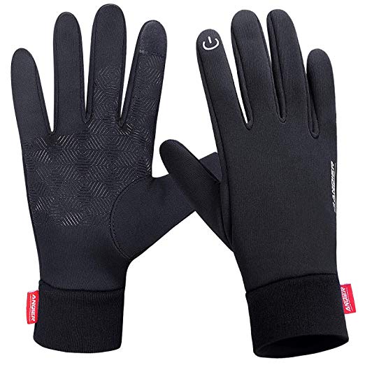 Lanyi Winter Warm Gloves Touchscreen Windproof Waterproof Anti-Slip Thermal Liner Gloves Outdoor Cycling Driving Men Women