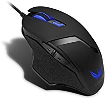 Etekcity Scroll 6E 4000 DPI Wired USB Optical Gaming Computer Mouse with 6 Programmable Buttons,Omron Micro Switches (Renewed)
