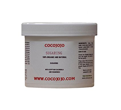 38 Oz Cocojojo Sugaring Hair Removal Paste to Use with Hands NEW Formula with Argan and Teatree Oil - Honey Sugar Wax , Honey Sugaring Hair Removal 100% Natural Paste + How to Use Brochure - Cleopatra Sugaring Hair Remover - Sugaring Gel