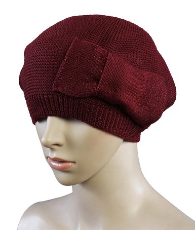 Womens Fashion Winter Warmer Knit Beret Hats Solid Color Beanie Hats