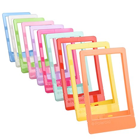 Polaroid 10 Colorful 2x3” Mini Photo Picture Frames For 2x3 Photo Paper (Snap, Zip, Z2300)