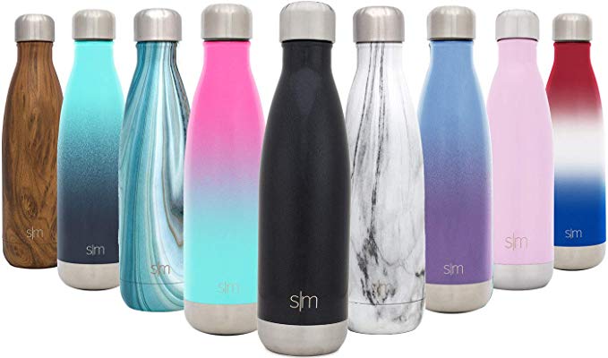 Simple Modern Wave Water Bottle - Vacuum Insulated Double-Walled 18/8 Stainless Steel Hydro Camelbak Swell Flask - 4 Sizes in 26 Colours