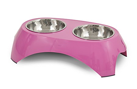 Petmate Italia Raised Double Bowl