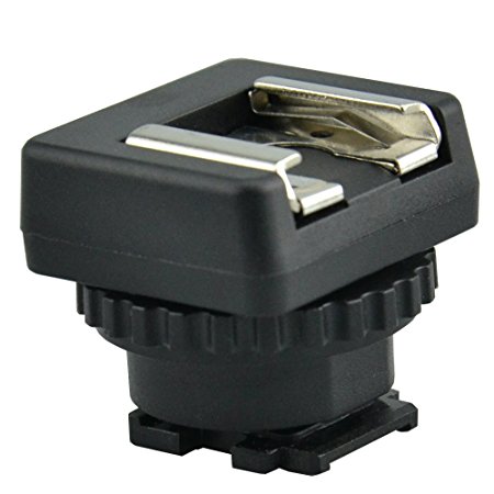 JJC MSA-MIS Standard Cold Shoe Adapter Converter for Sony Multi Interface Shoe Camcorder (Black)