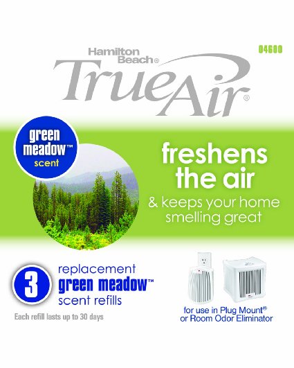 Hamilton Beach TrueAir Replacement Green Meadow Scent Refills