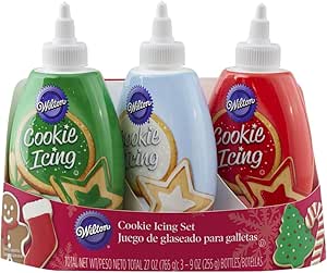 Wilton Christmas Cookie Icing Set, 3-Pack