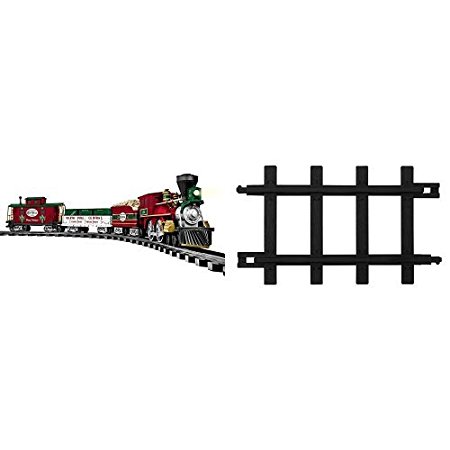 Lionel North Pole Central Ready to Play Train Set and 12-Piece Straight Track Pack