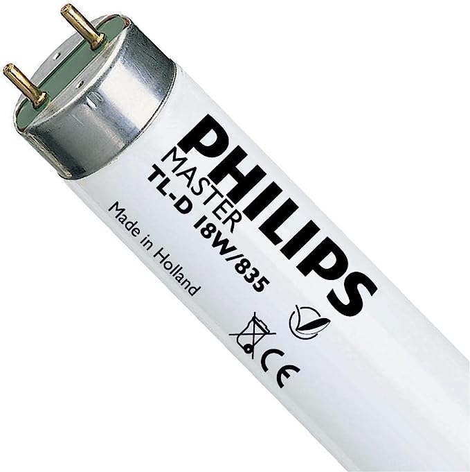 Philips 18 Watt 2ft Fluorescent Tubes Colour 835 Standard White (3500k) T8, G13, 26 W