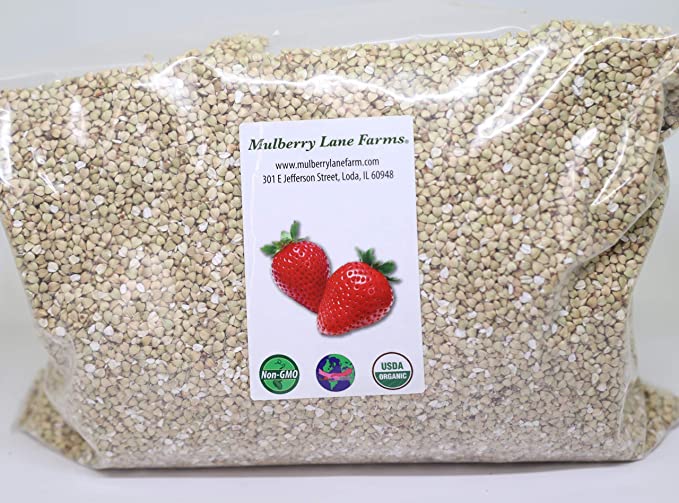 Buckwheat, 5 Pounds USDA Certified Organic, Non-GMO, Hulled, Whole, (Groats) Bulk, Product of USA, Mulberry Lane Farms