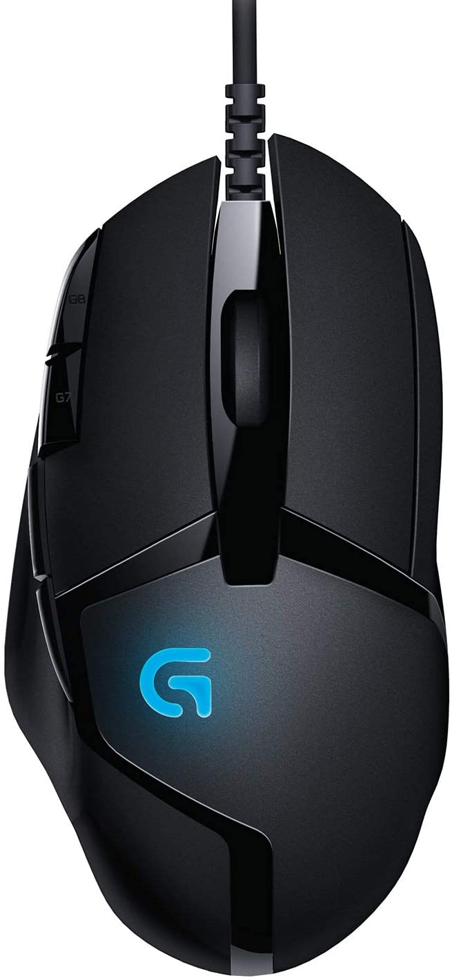 Logitech G402 Hyperion Fury Wired Gaming Mouse, 4,000 DPI, Lightweight, 8 Programmable Buttons, DPI Switch Button, Compatible with PC/Mac, Black